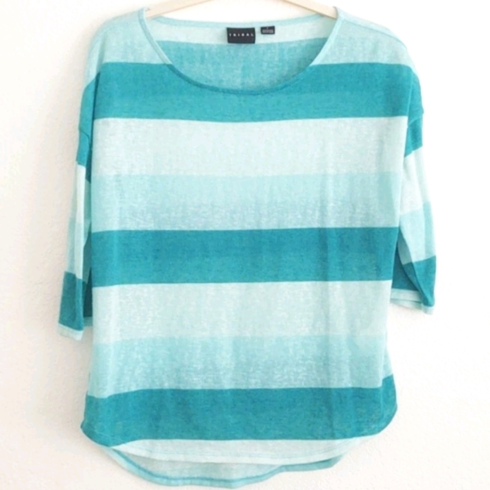 Tribal Color Block Top L